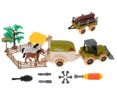 KIK Plastová farma s traktorem a příslušenstvím KX5309_1
