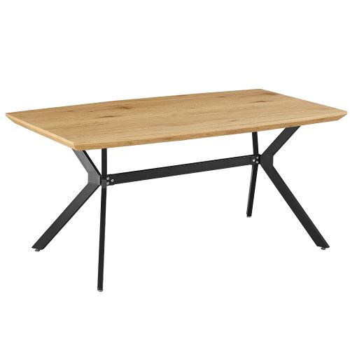 Kondela 261517 Jídelní stůl, hnědá, černá, 160x90 cm, MEDITER 90 x 160 x 75 cm
