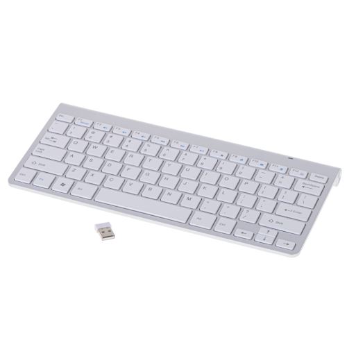 KIK Stříbrná bezdrátová klávesnice Smart TV KX5112_1
