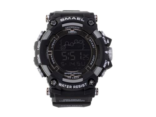 SMAEL KX5268_1 Pánské vojenské vodotěsné LED hodinky černé