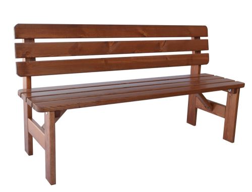 Rojaplast Zahradní dřevěná lakovaná lavice Viking 150 cm 151/12