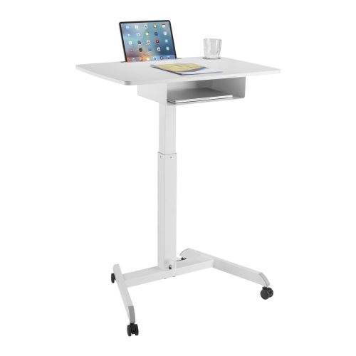 Maclean MC-903W Výškově nastavitelný stůl pro notebooky s kolečky 72418