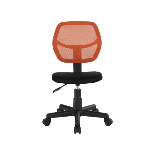 Kondela 234339 Otočná židle oranžová, černá MESH