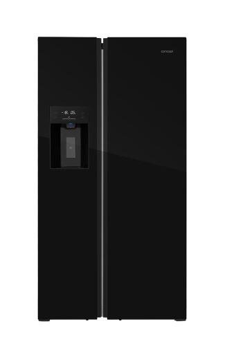 CONCEPT LA7691bc Volně stojící kombinovaná chladnička s mrazničkou,BLACK