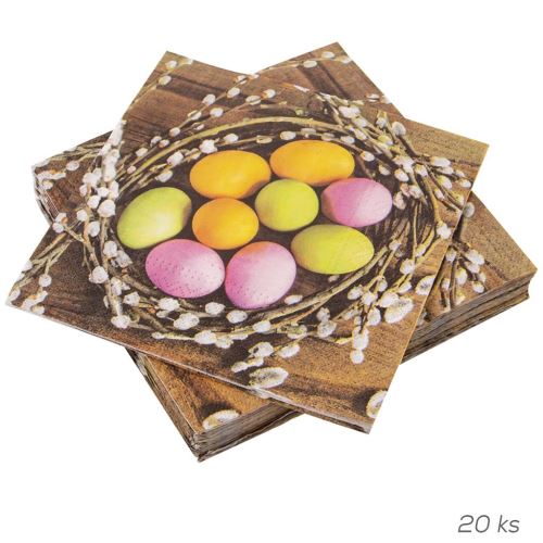 Ubrousek Vajíčka v hnízdě 20 knih 33x33 cm