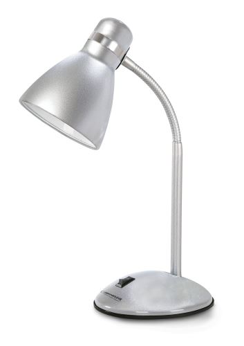 Esperanza Stolní lampa E27 ALKES stříbrná ELD113S