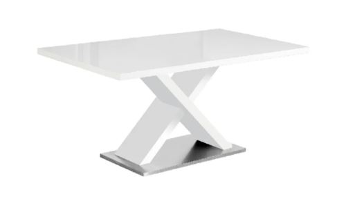 Kondela 242918 Jídelní stůl, bílý s vysokým leskem HG, 160x90 cm, FARNEL 90 x 160 x 76 cm