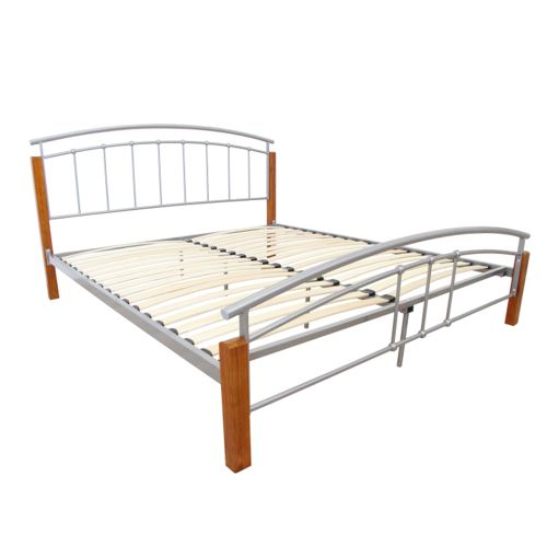 Kondela 3023247 Manželská postel dřevo, kov 160x200, MIRELA 212 x 163.5 x 108 cm