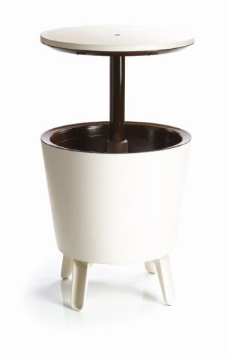 Zahradní rozkládací stolek Keter Cool Bar krémovo - hnědý 610341