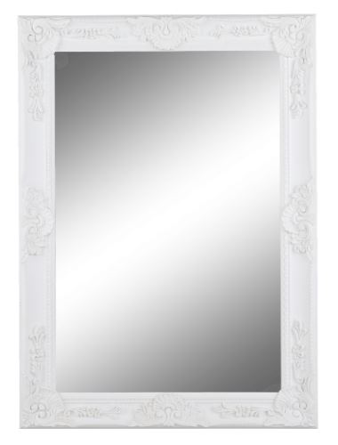 Kondela 192209 Zrcadlo dřevěný rám bílé barvy MALKIA TYP 9