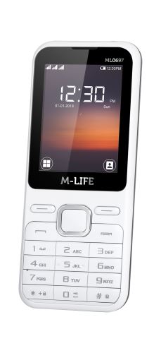 GSM telefon M-Life ML0697W bílý